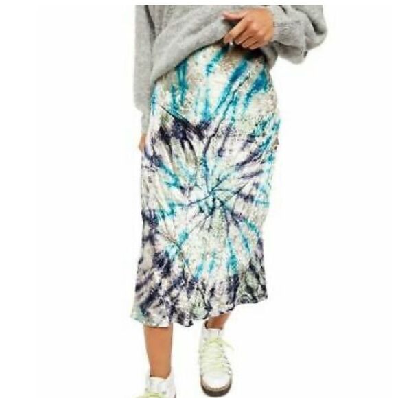 NWT Free People Serious Swagger Tie Dye Skirt - Picture 5 of 5